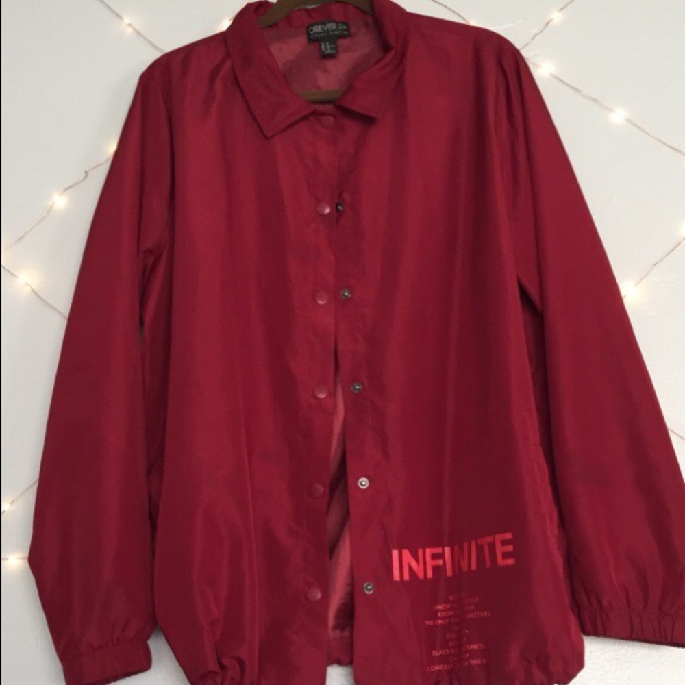 Red trench coat